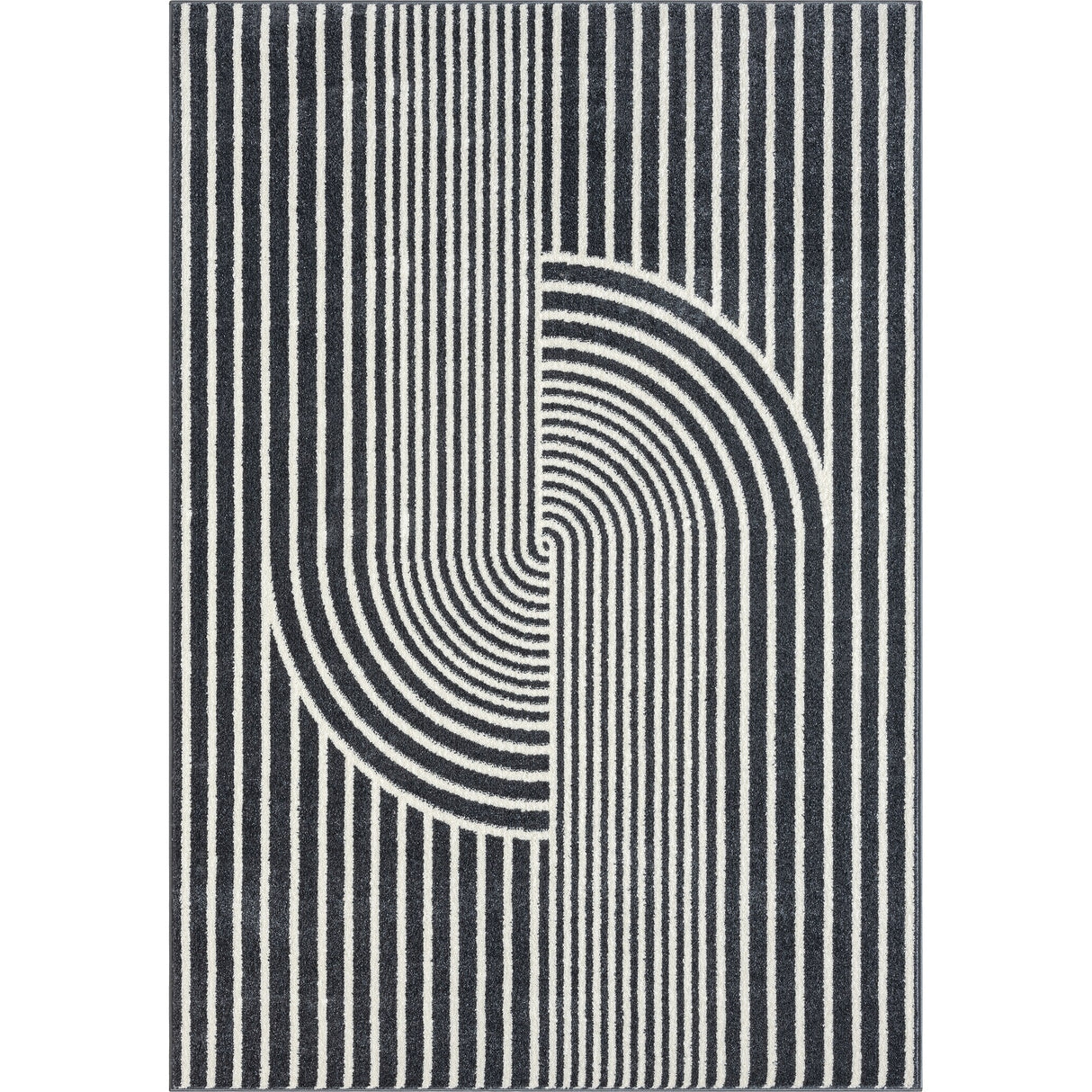 Abani Rugs Nuevo Beige Arch Pattern Knot Area Rug