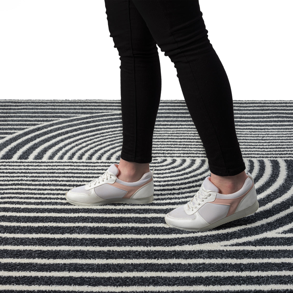 Abani Rugs Nuevo Beige Arch Pattern Knot Area Rug