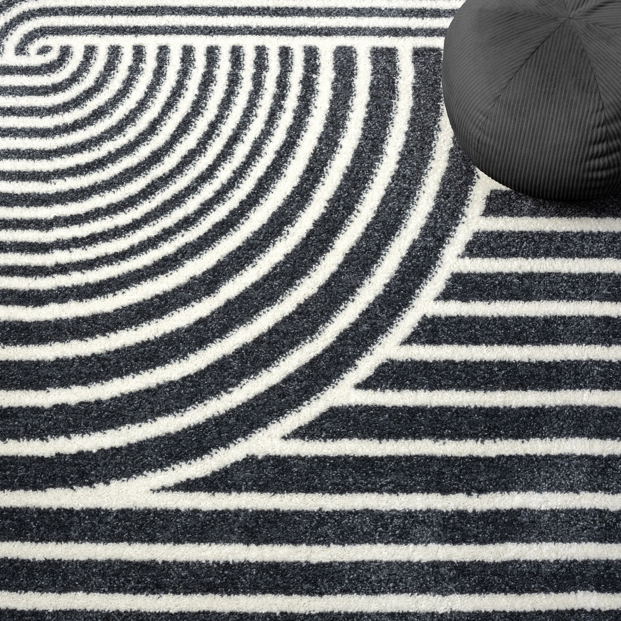 Abani Rugs Nuevo Beige Arch Pattern Knot Area Rug