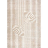 Abani Rugs Nuevo Beige Arch Pattern Knot Area Rug