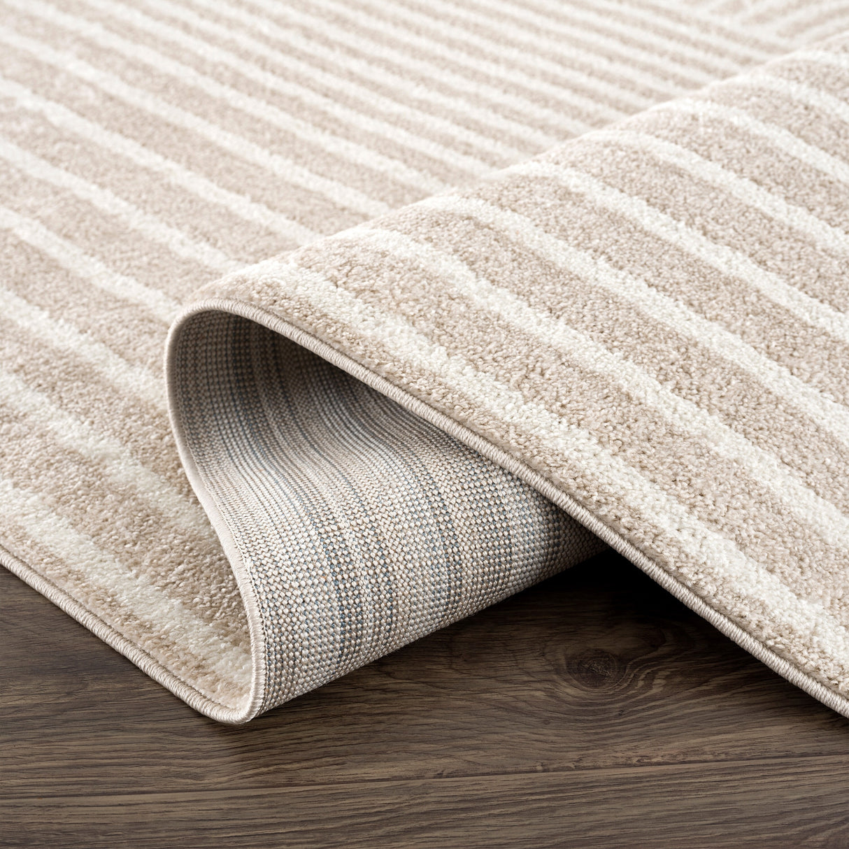 Abani Rugs Nuevo Beige Arch Pattern Knot Area Rug