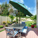 Abba 9-foot Market Aluminum Push Button Tilt and Crank Patio Umbrella