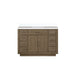 Abbey 48 in W x 22 in D Black Oak Single Bath Vanity and Cultured Marble Top