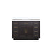 Abbey 48 in W x 22 in D Black Oak Single Bath Vanity and Cultured Marble Top