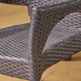 Abbott Outdoor 7 Piece Wicker Dining Set by Christopher Knight Home - N/A