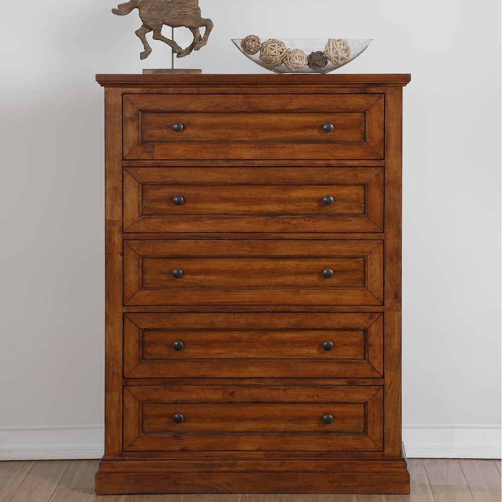 Abbyson Augusta Acacia Wood 6-piece Bedroom Set