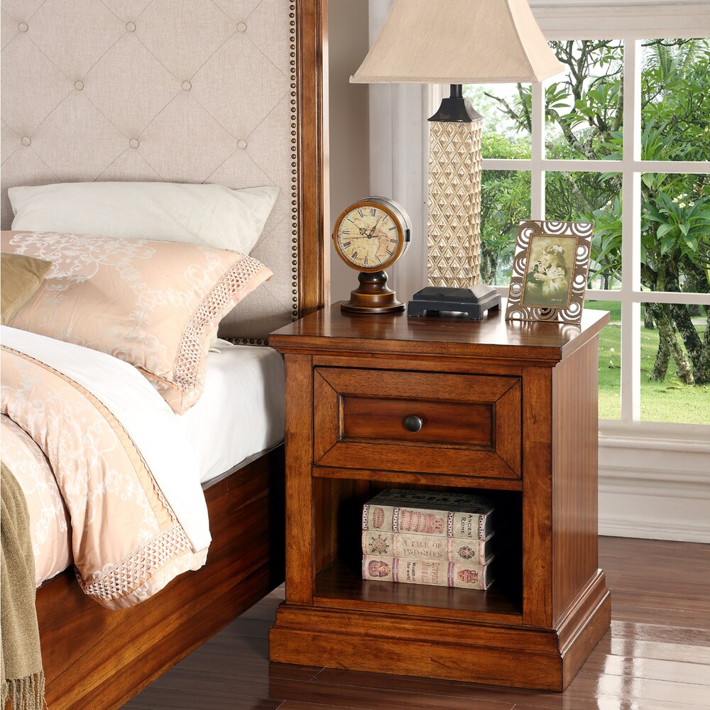 Abbyson Augusta Acacia Wood 6-piece Bedroom Set