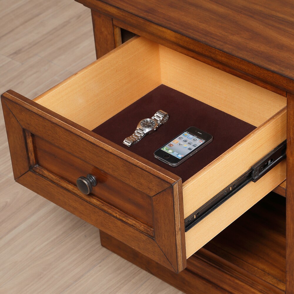 Abbyson Augusta Acacia Wood 6-piece Bedroom Set