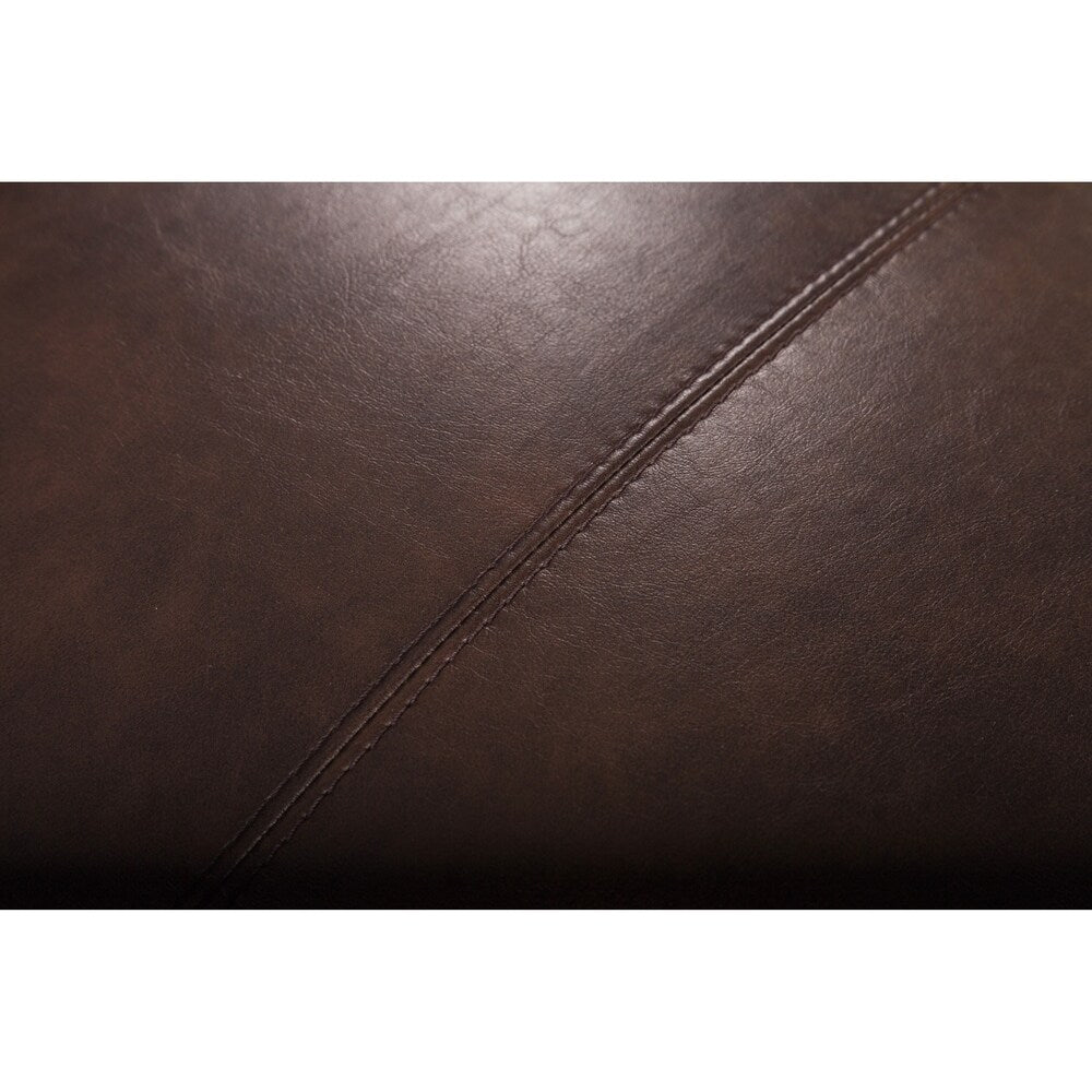 Abbyson Berlin Brown Leather Sectional
