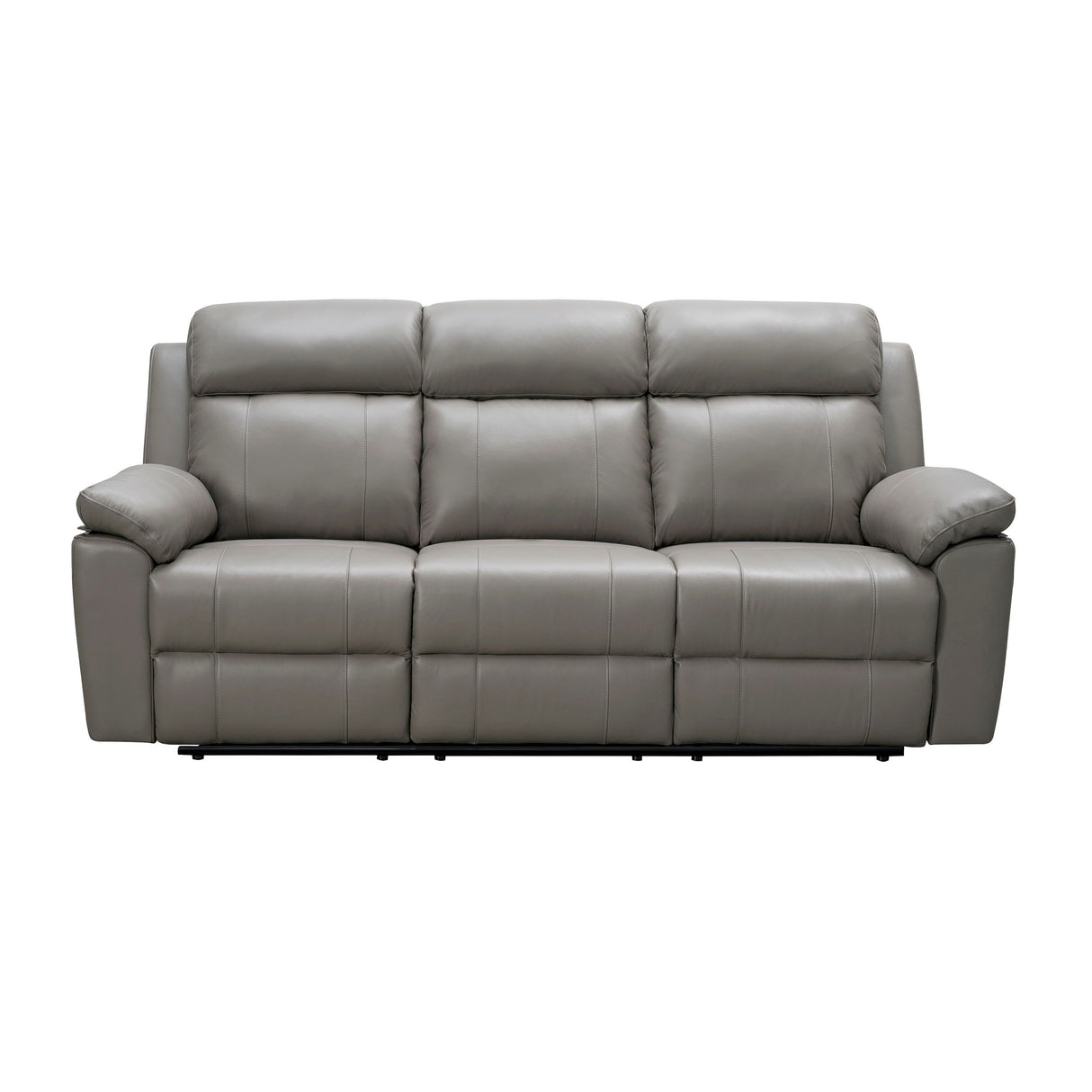 Abbyson Braylen 2 Piece Top Grain Leather Manual Reclining Sofa and Recliner Set
