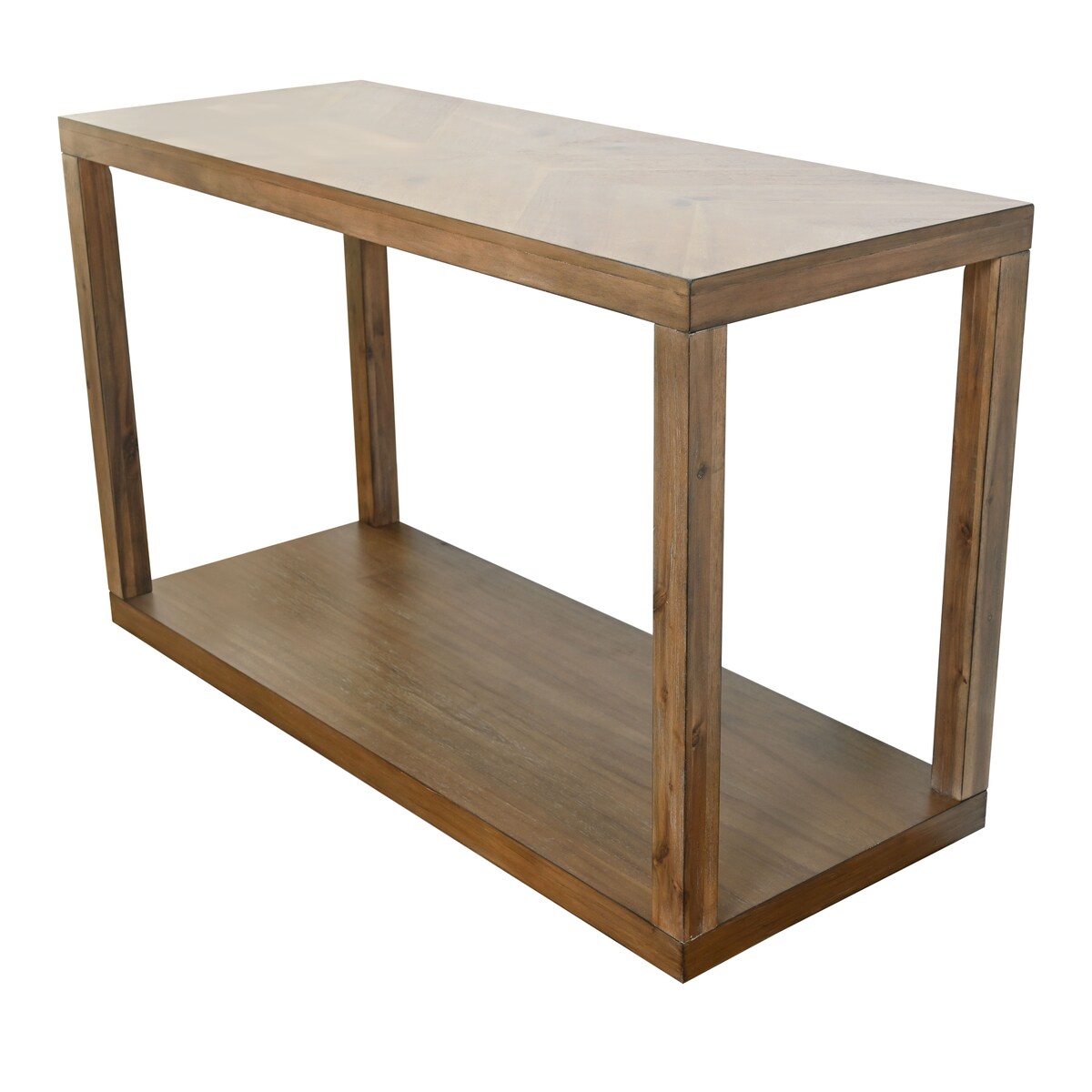Abbyson Chevron Wood 4 Piece Table Collection