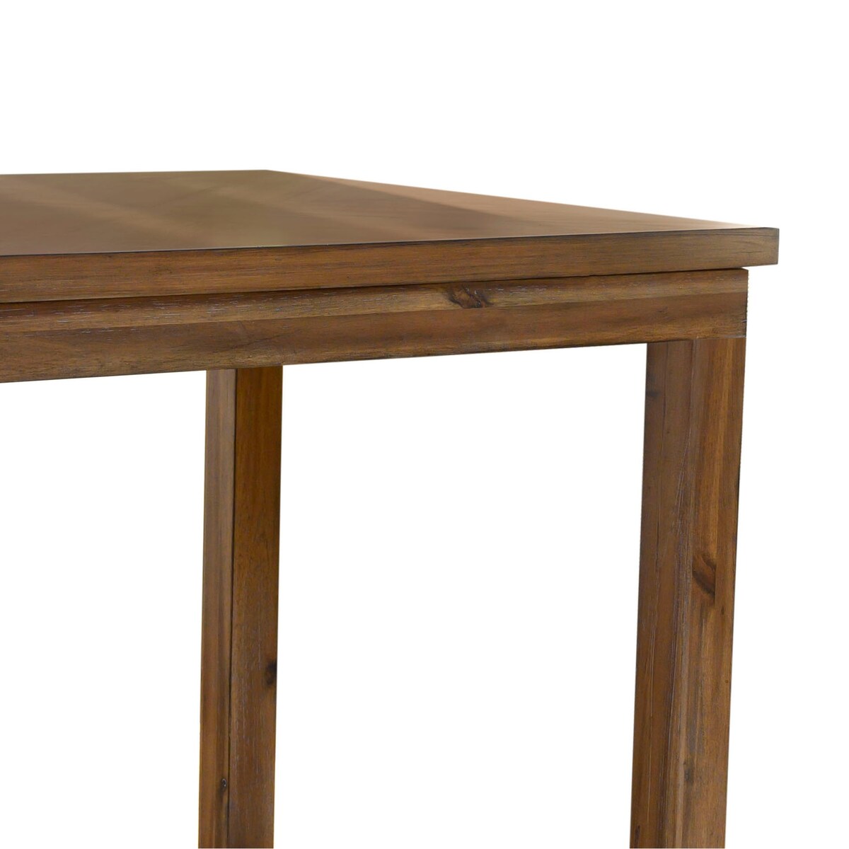 Abbyson Chevron Wood 4 Piece Table Collection