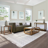 Abbyson Chevron Wood 4 Piece Table Collection