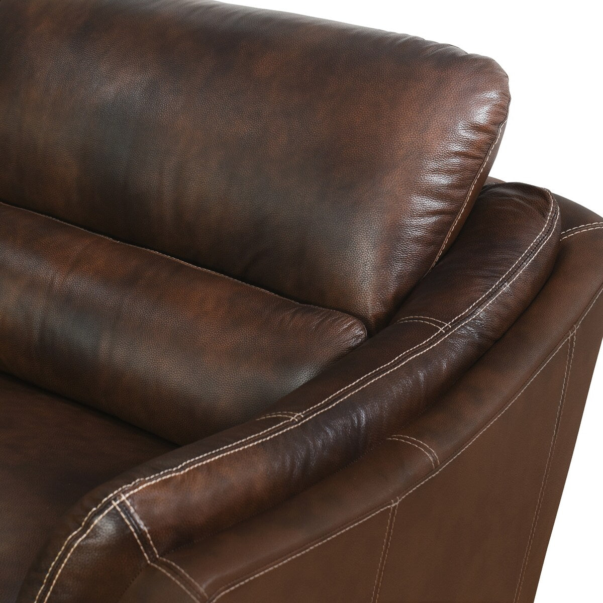 Abbyson Denver Top Grain Leather Armchair