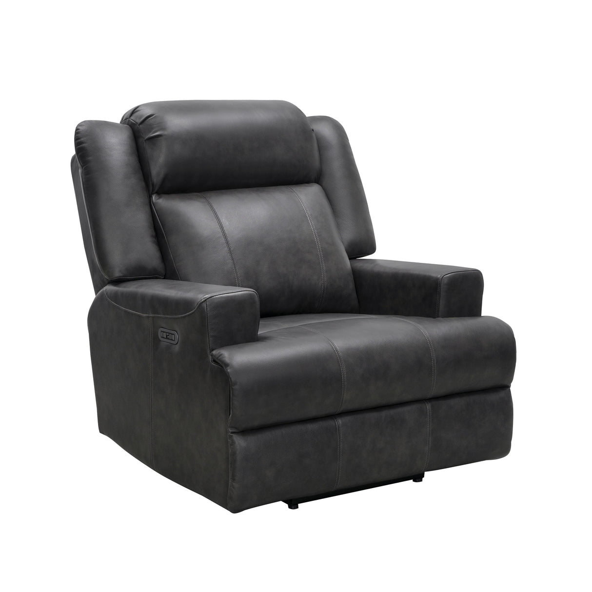 Abbyson Elliot Top Grain Leather Dual Power Recliner