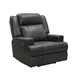 Abbyson Elliot Top Grain Leather Dual Power Recliner