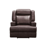 Abbyson Elliot Top Grain Leather Dual Power Recliner