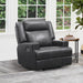 Abbyson Elliot Top Grain Leather Dual Power Recliner