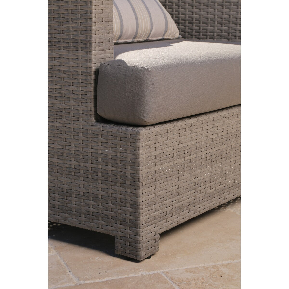 Abbyson Frankfurt Deep Seating Chair with Pillow, Set of 2