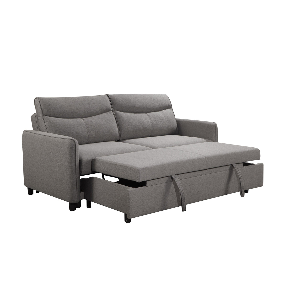 Abbyson Harper Stain-resistant Upholstered Sofa with Pullout Bed