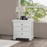 Abbyson Hendrick Distressed Black Wood 3 Piece Bedroom Set