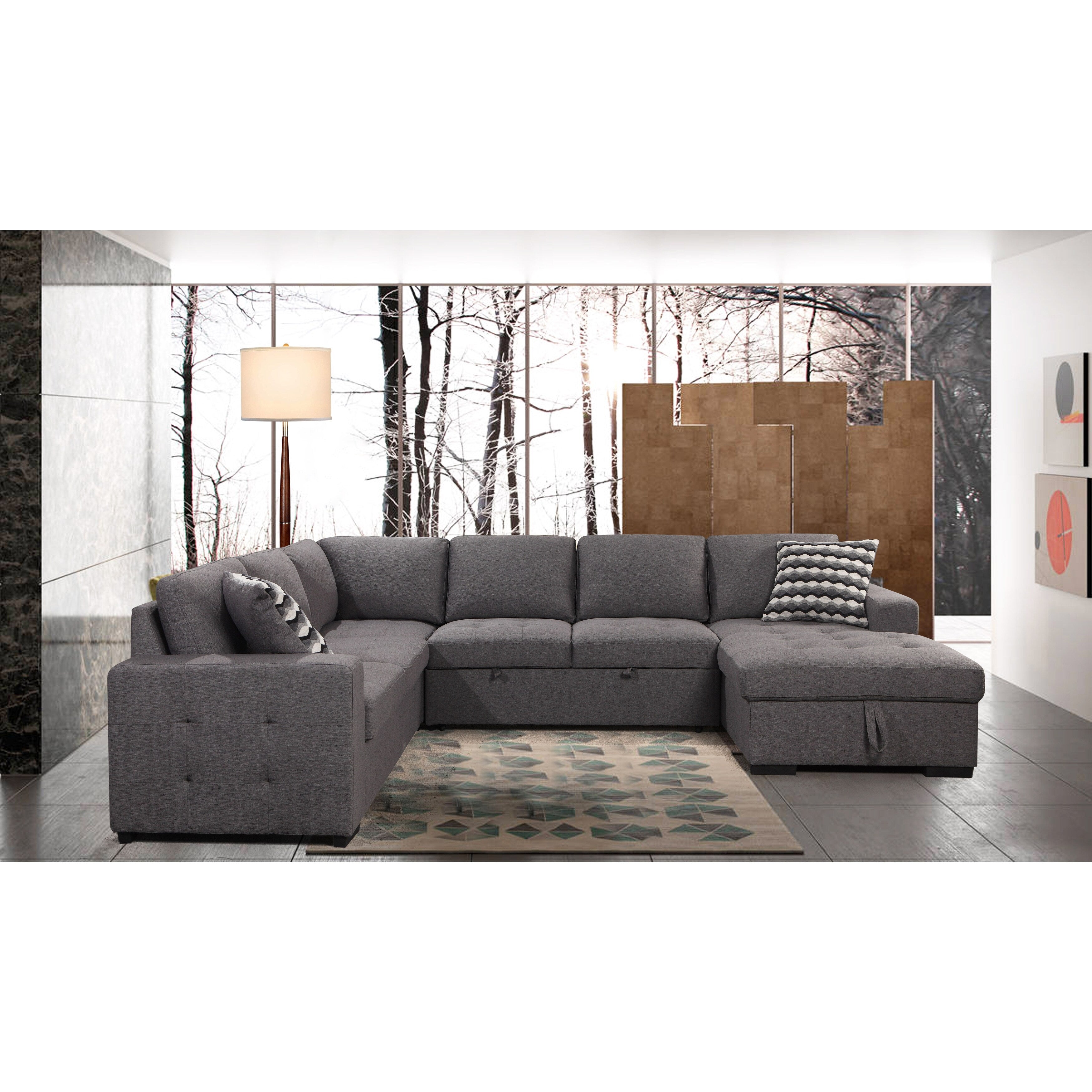 Homeroots 2 x 3 Gray Abstract Distressed Area Rug