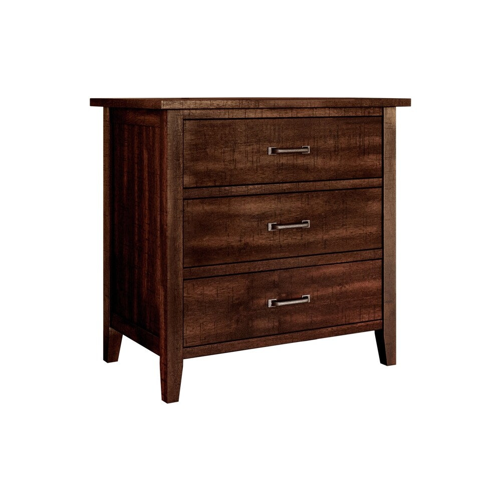 Abbyson Larson Distressed Wood Nightstand