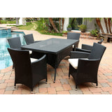 Abbyson Pasadena Outdoor Wicker Dining Table (ONLY)