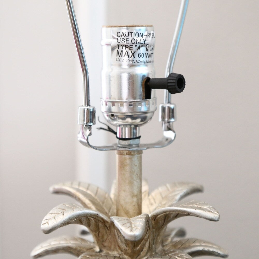Pineapple Silver 18-inch Table Lamp (Set of 2) By Abbyson