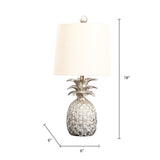 Pineapple Silver 18-inch Table Lamp (Set of 2) By Abbyson