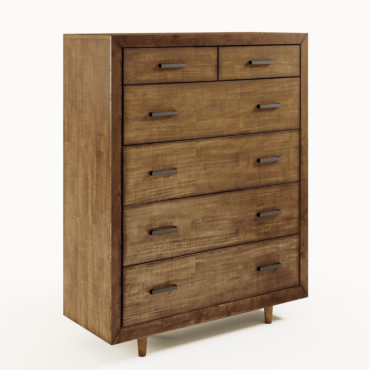 Abbyson Retro Mid Century 6 Drawer Wood Chest