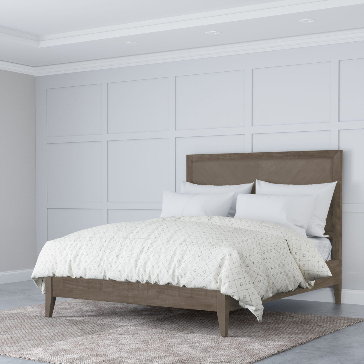 Abbyson Retro Mid-century Wooden Platform Bed