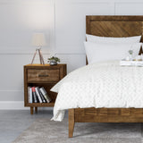 Abbyson Retro Mid-century Wooden Platform Bed