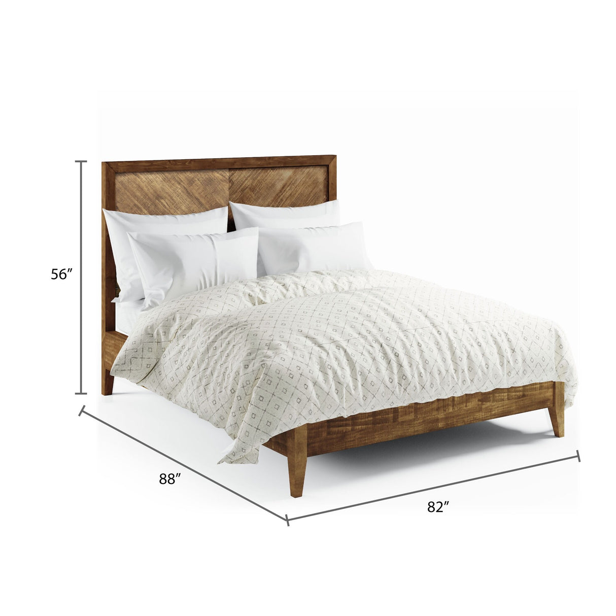 Abbyson Retro Mid-century Wooden Platform Bed