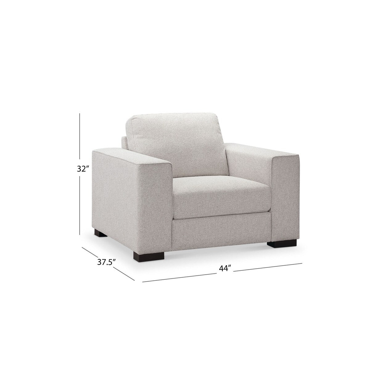 Abbyson Tamora Upholstered Fabric Armchair