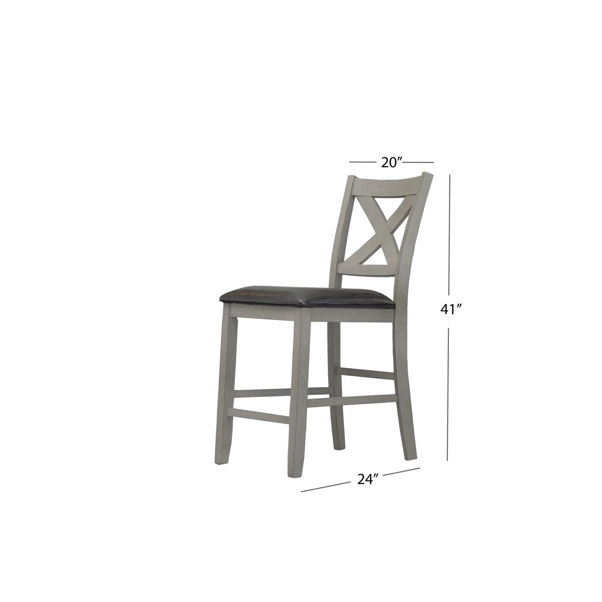 Abbyson Theo 7 Piece Counter Height Dining Set