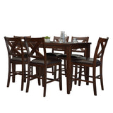 Abbyson Theo 7 Piece Counter Height Dining Set