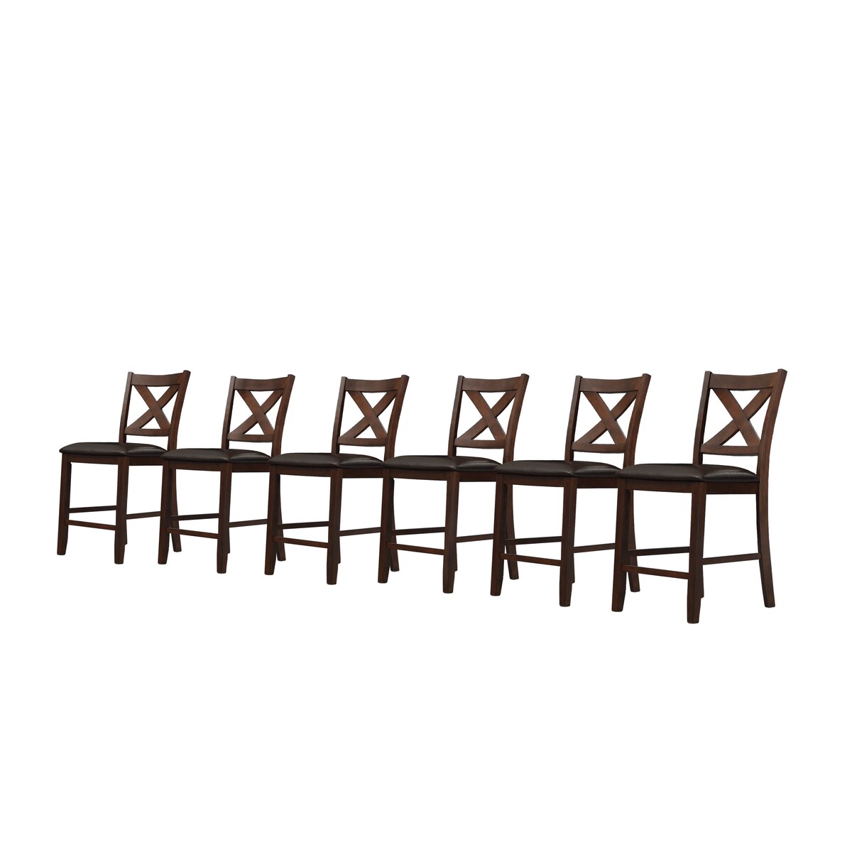 Abbyson Theo 7 Piece Counter Height Dining Set