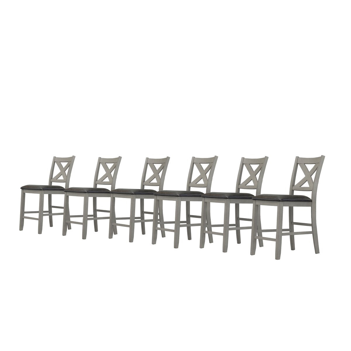 Abbyson Theo 7 Piece Counter Height Dining Set