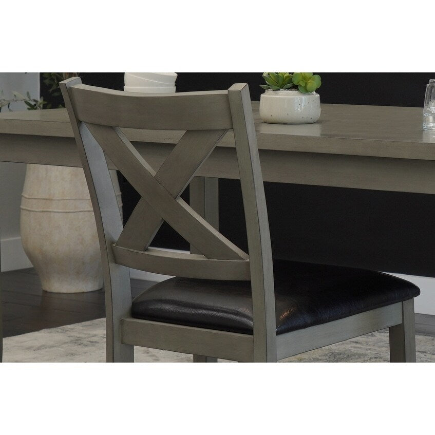 Abbyson Theo 7 Piece Counter Height Dining Set