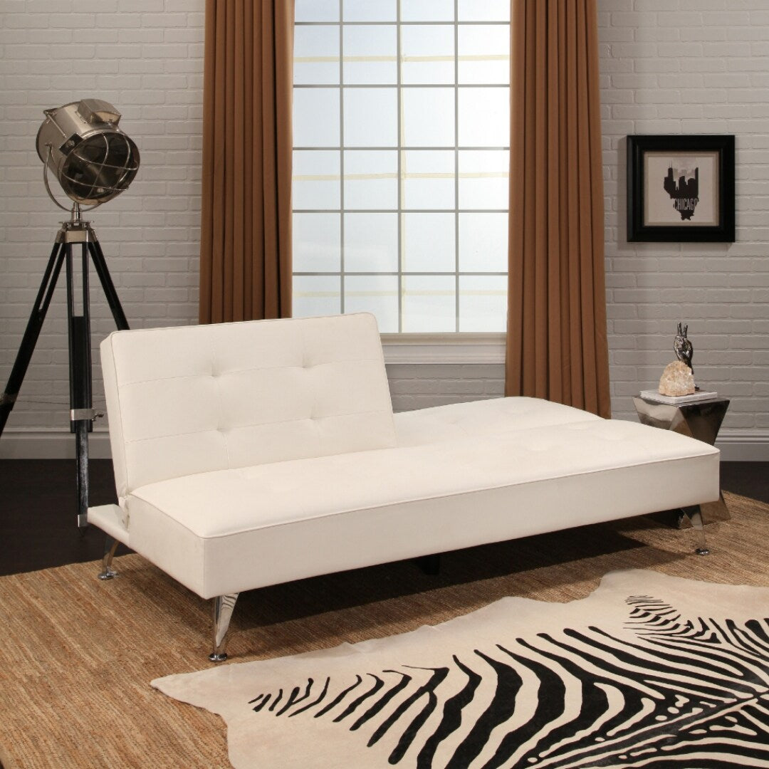 Abbyson Tisdale Faux Leather Futon Bed