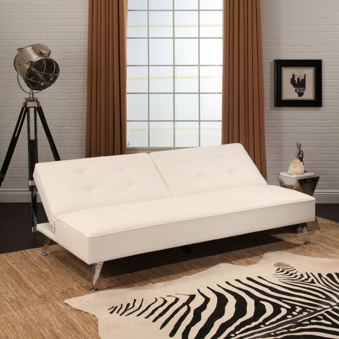 Abbyson Tisdale Faux Leather Futon Bed