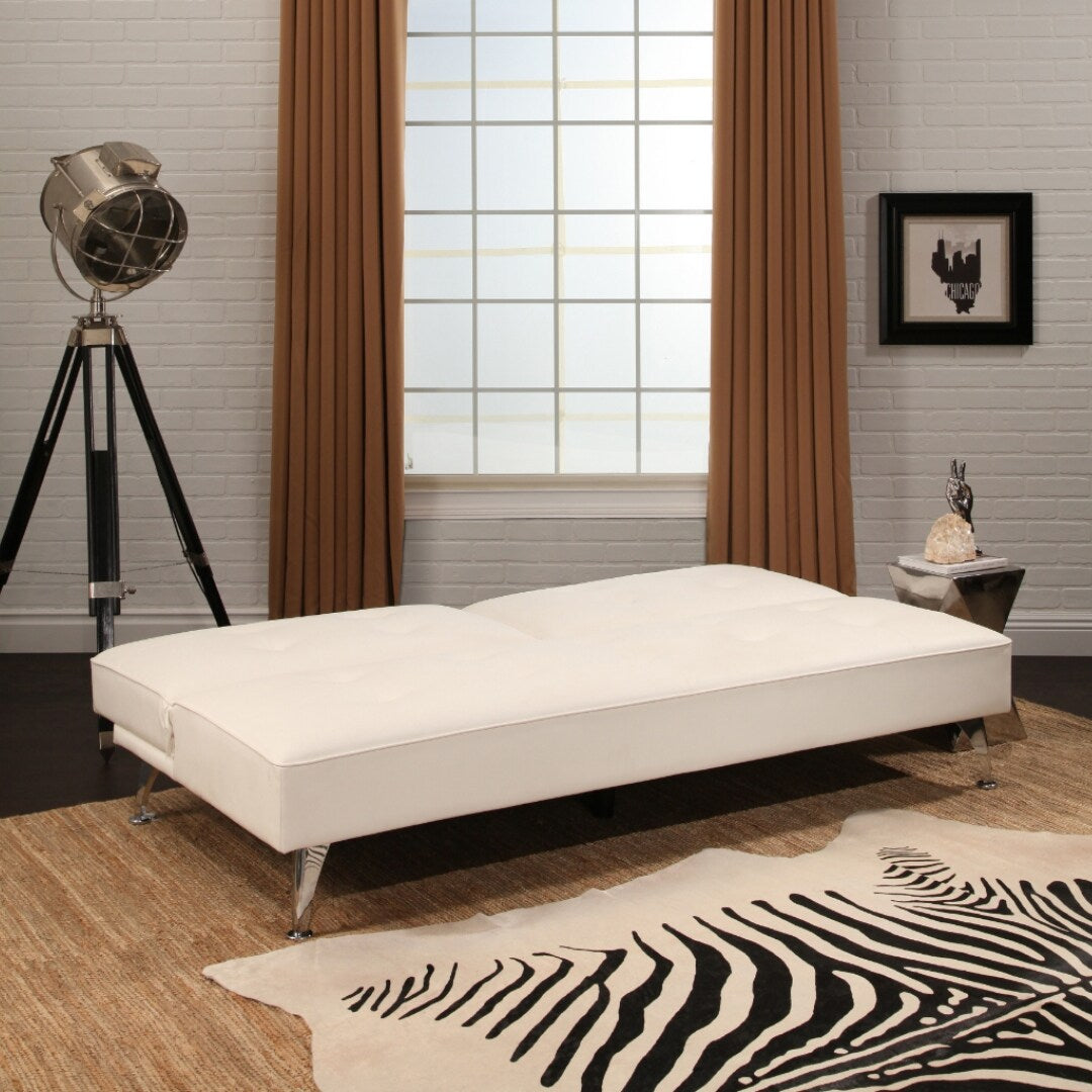 Abbyson Tisdale Faux Leather Futon Bed