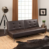Abbyson Tisdale Faux Leather Futon Bed