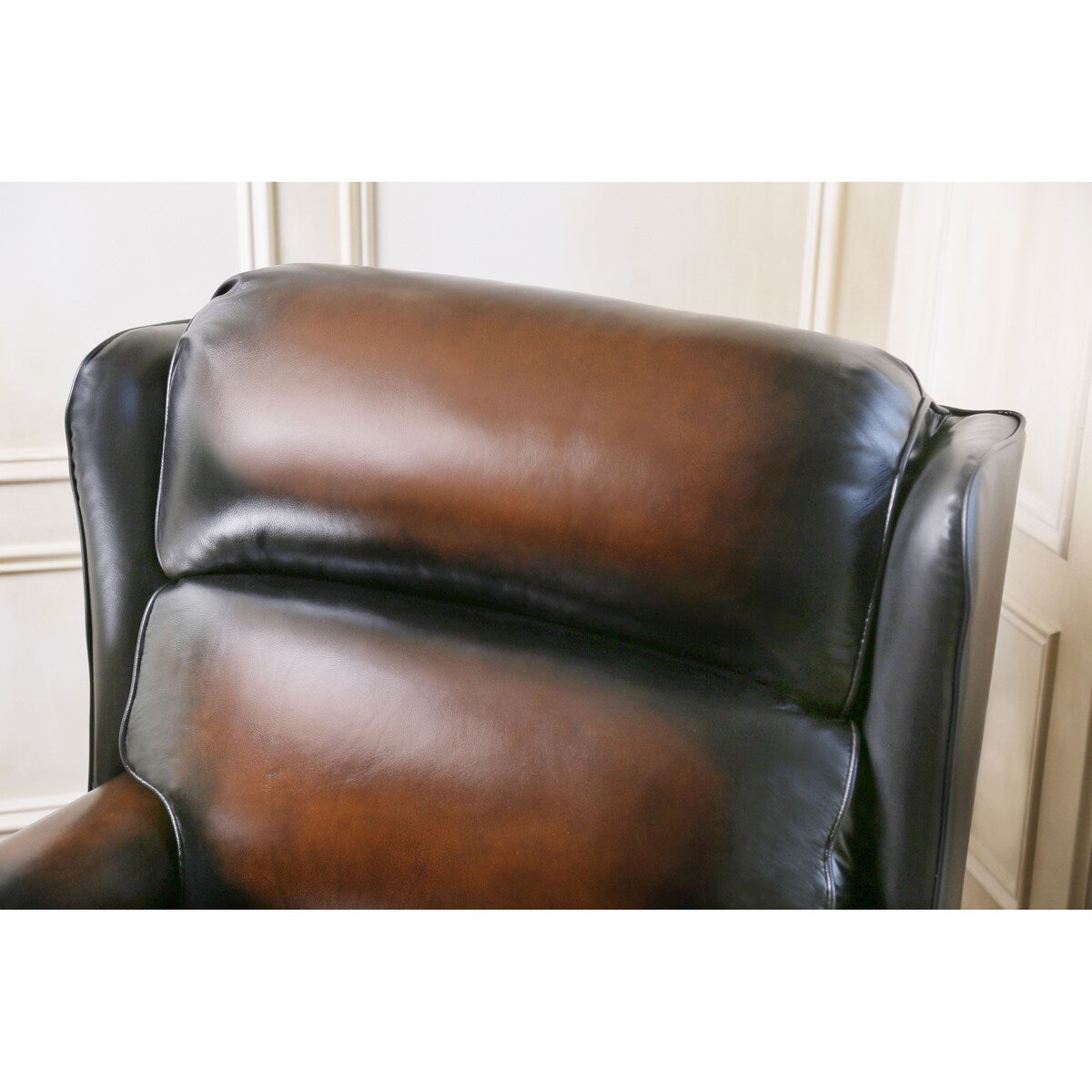 Abbyson Vienna Hand Rubbed Top-grain Leather Pushback Recliner