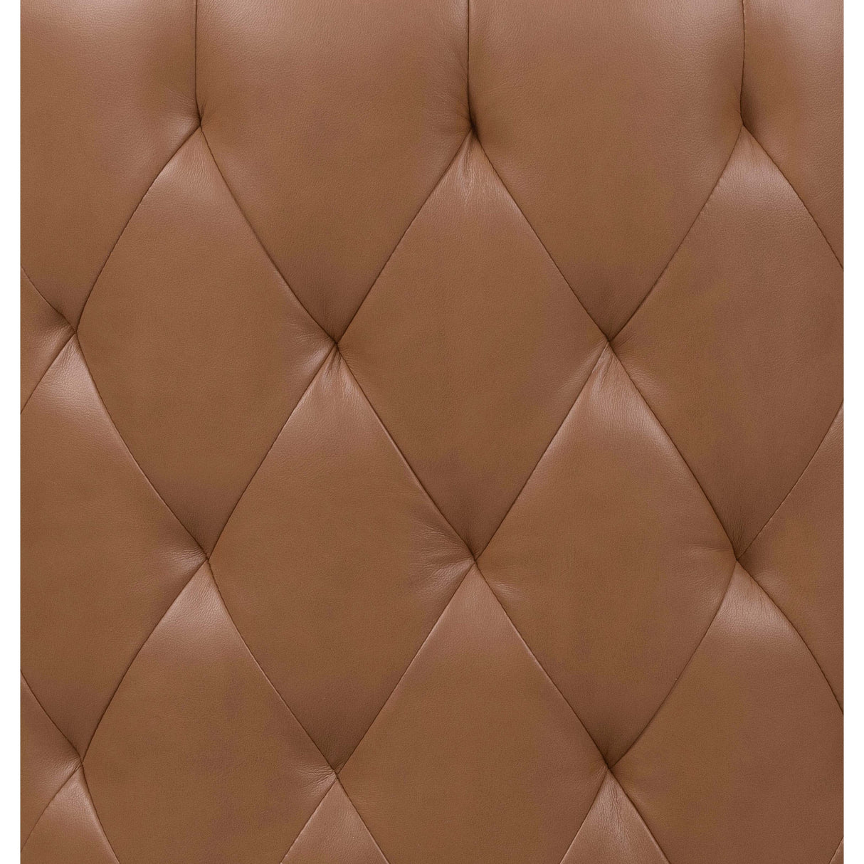 Abbyson Wells Camel Top Grain Leather Swivel Chair