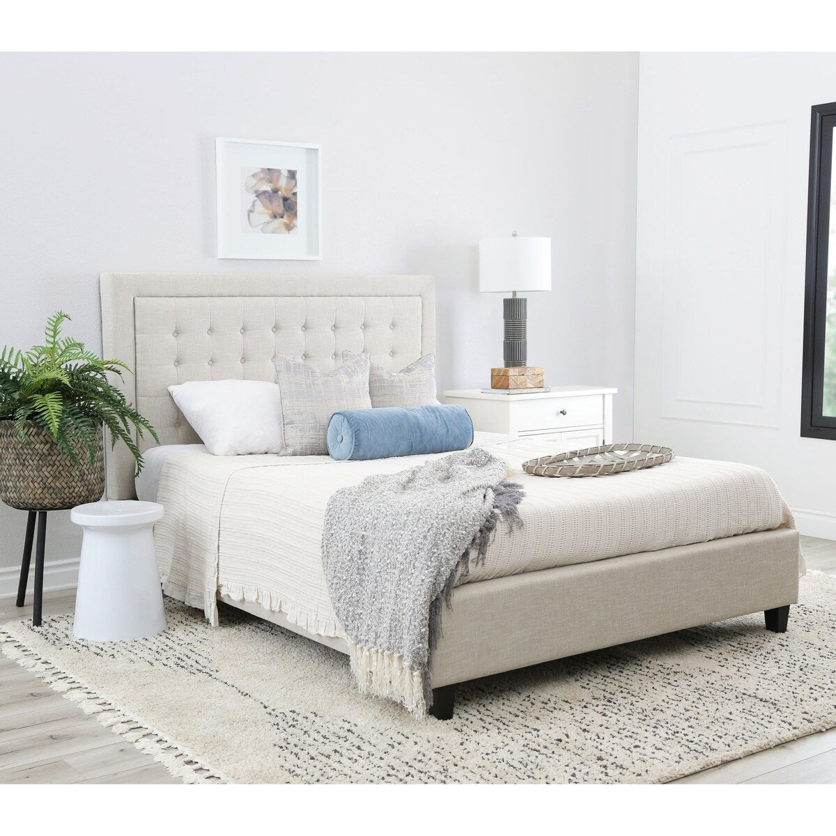 Abigail Eastern King, Box 1 - Headboard, Slats & Hardware