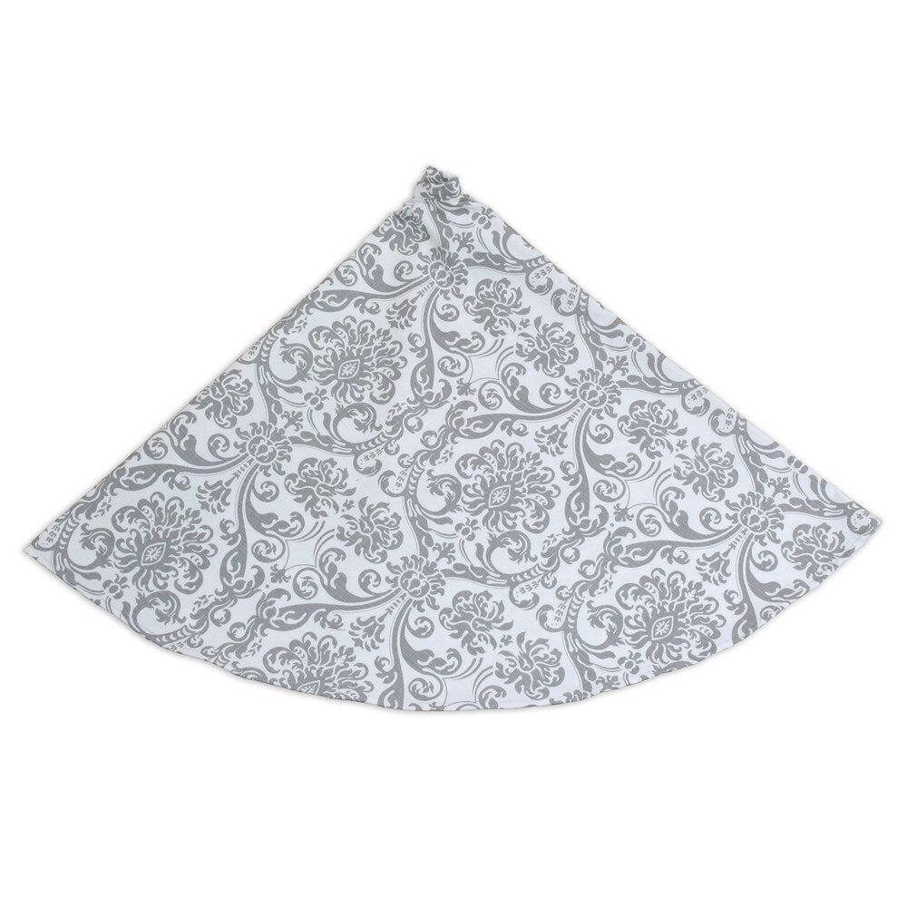 Abigail Storm Twill 53-inch Round, Hemmed Tree Skirt