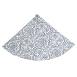 Abigail Storm Twill 53-inch Round, Hemmed Tree Skirt