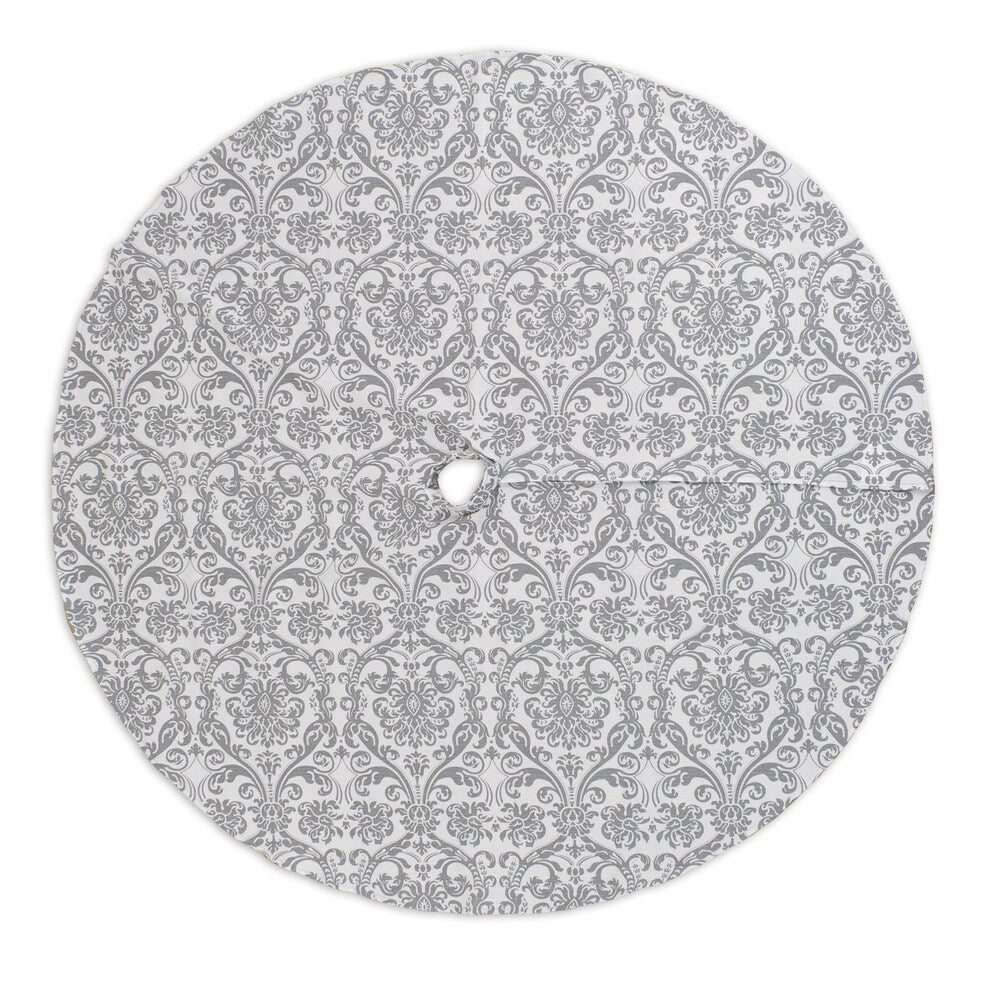 Abigail Storm Twill 53-inch Round, Hemmed Tree Skirt